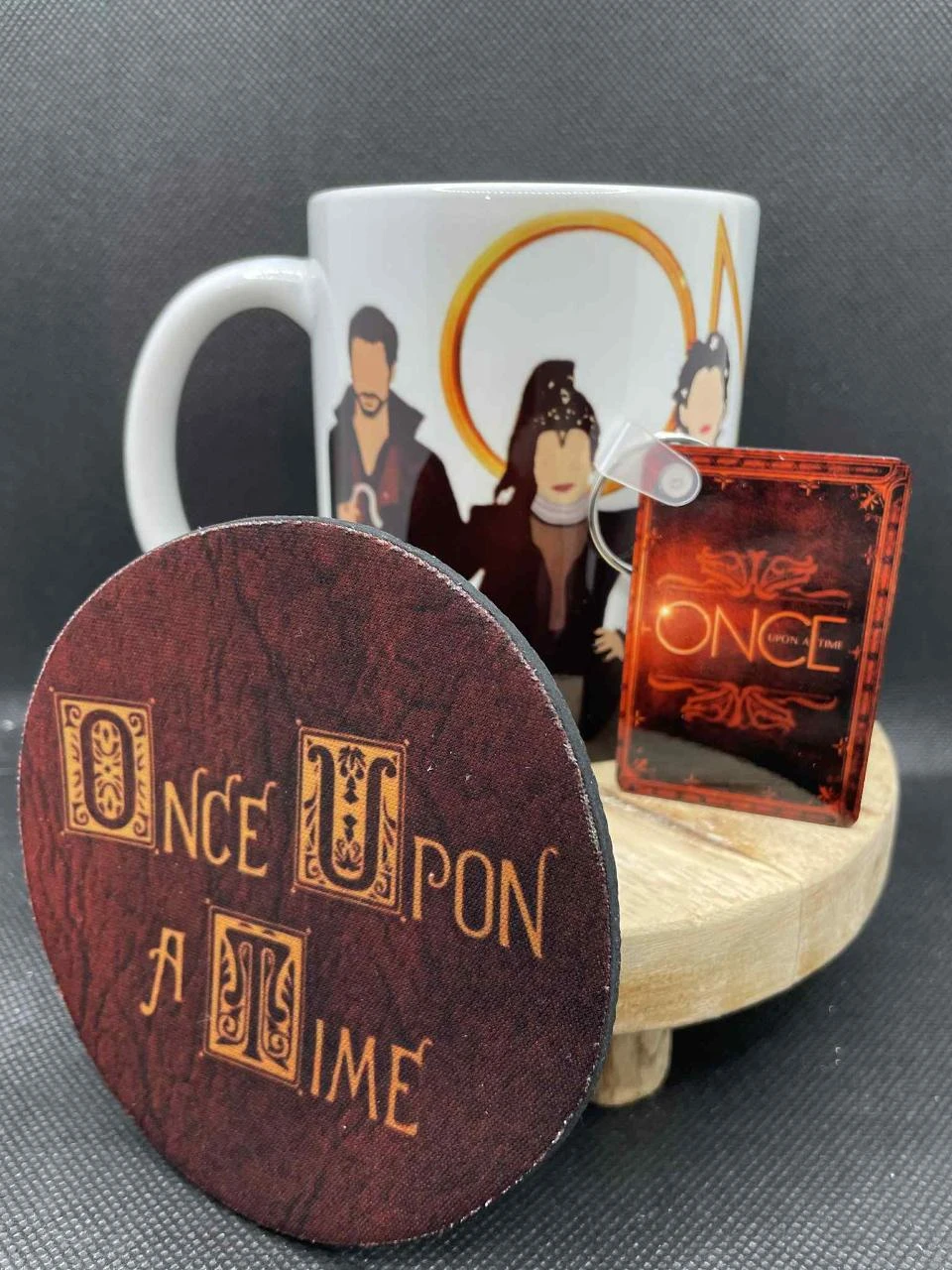 🎁 Gift Set Mug – Mug + Keychain + Coaster – Once Upon a Time ✨🏰 – photo 2